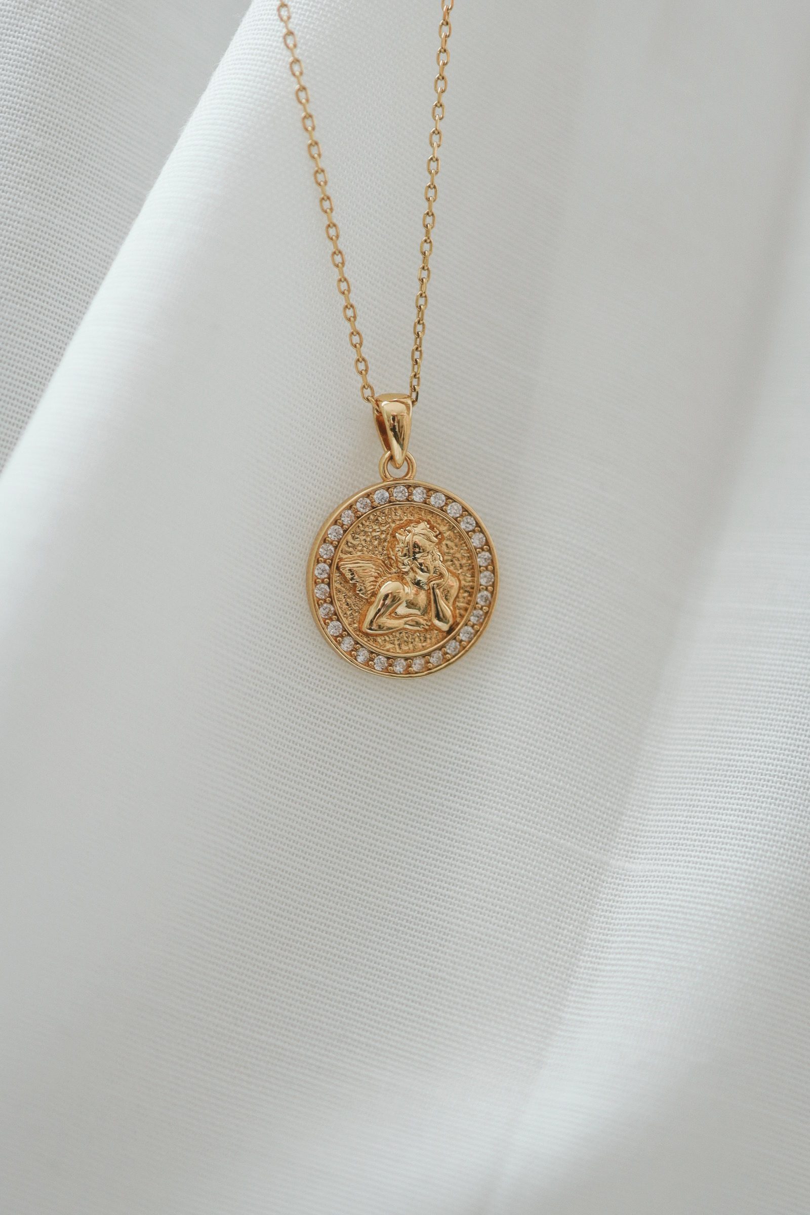 Ogrlica medaljon Anđeo